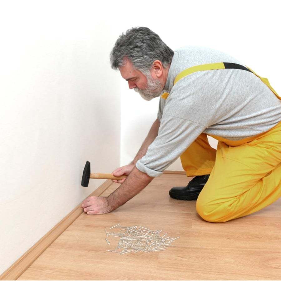 Double-Headed Skirting Thread Seamless Nail Non Marking