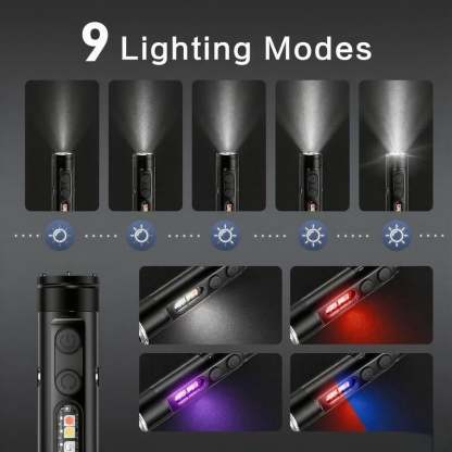 🔦Pocket Rechargeable EDC Flashlight:  Mini Keychain Light