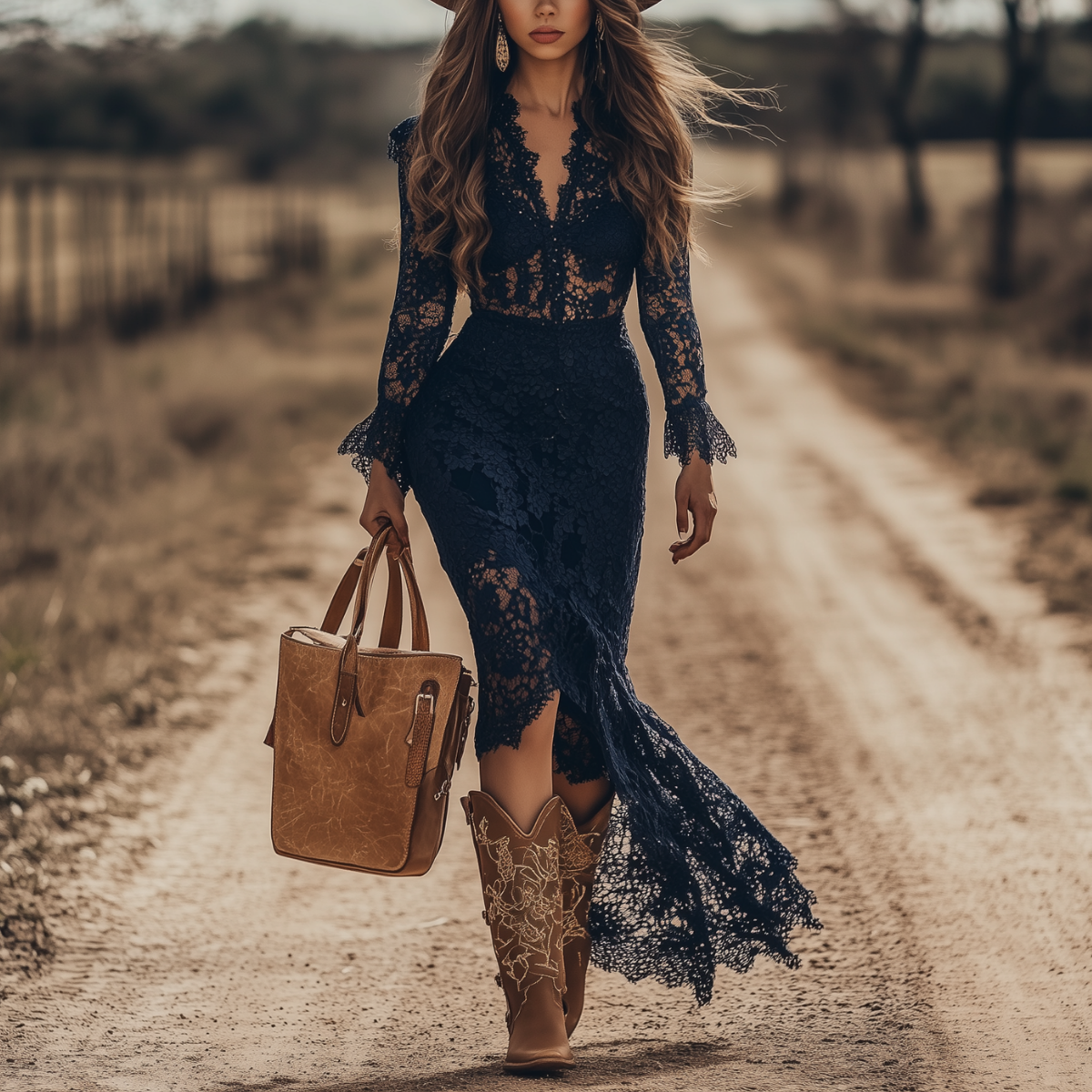 Vintage Elegant Bohemian Lace Dress