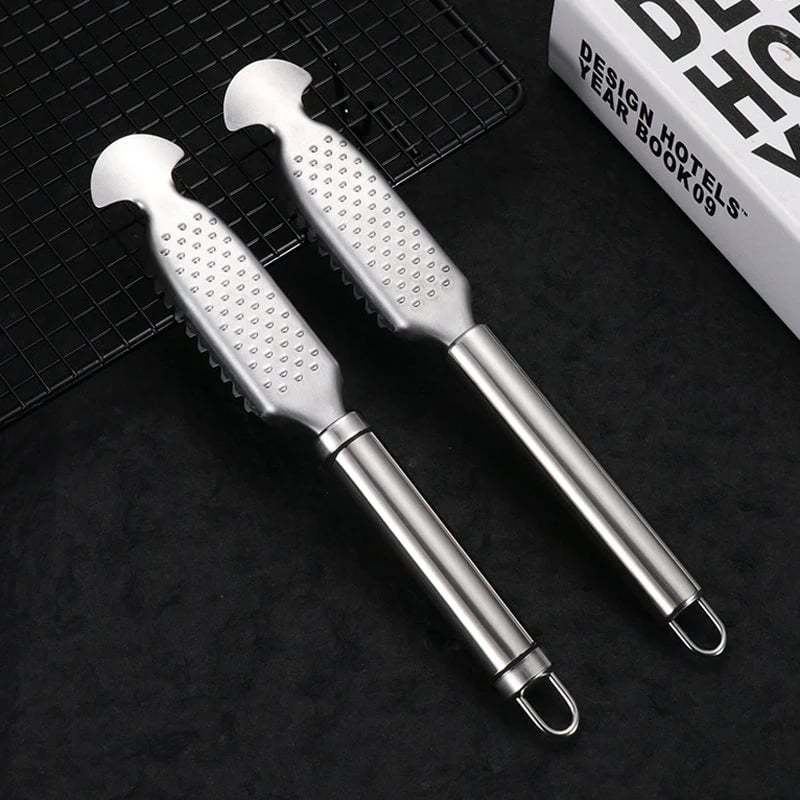 🐟2-in-1 Stainless Steel Fish Scaler + Ginger Grater