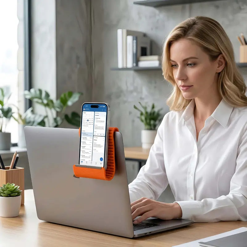 Flexible Silicone Stand - Aerospace Aluminum Core, Multi-Angle Adjustable, Universal for All Smart Devices