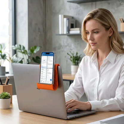 Flexible Silicone Stand - Aerospace Aluminum Core, Multi-Angle Adjustable, Universal for All Smart Devices