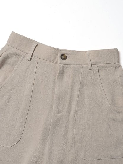 Women's Classical Cotton-Linen Palazzo Pants
