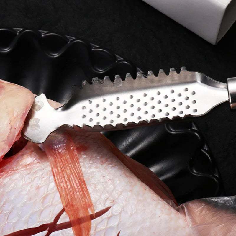 🐟2-in-1 Stainless Steel Fish Scaler + Ginger Grater