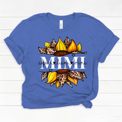 Leopard Yellow Sunflower Mimi And Kids CL01 Classic Canvas