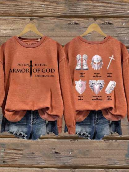 Women's Put On The Full Armor Of God Casual Sweatshirt