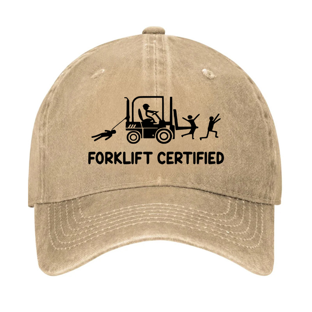 Forklift Certified Funny Warehouse Worker Hat