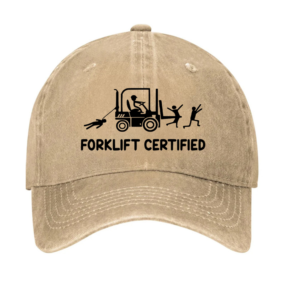 Forklift Certified Funny Warehouse Worker Hat