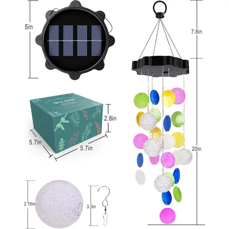 🎁Last Day 49% OFF - 🌈 ✨ Solar-Powered Seashell Wind Chime Light