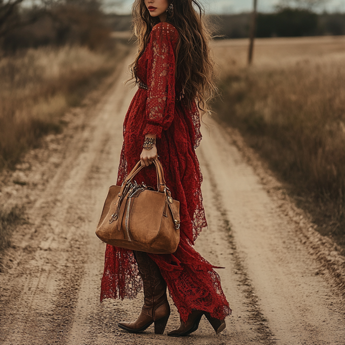 Vintage Elegant Bohemian Lace Dress