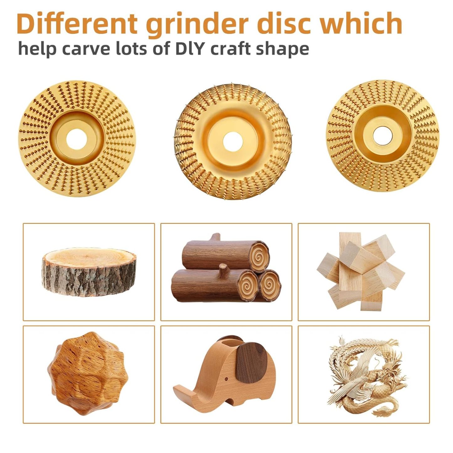 3PCS Wood Carving Disc Set