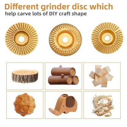 3PCS Wood Carving Disc Set