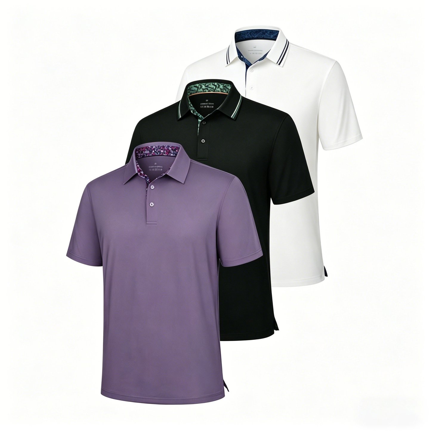 👕3-Pack Men's Polo Shirts
