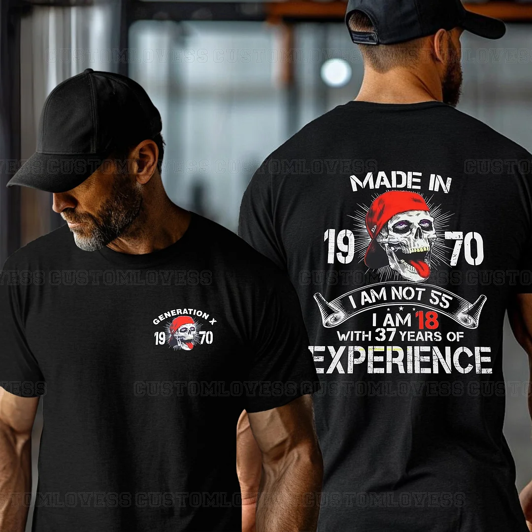 Custom Made In 19xx Skull T-shirt