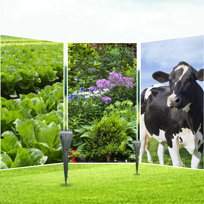 Repelente Solar para Topos Resistente al Agua con Tornillos