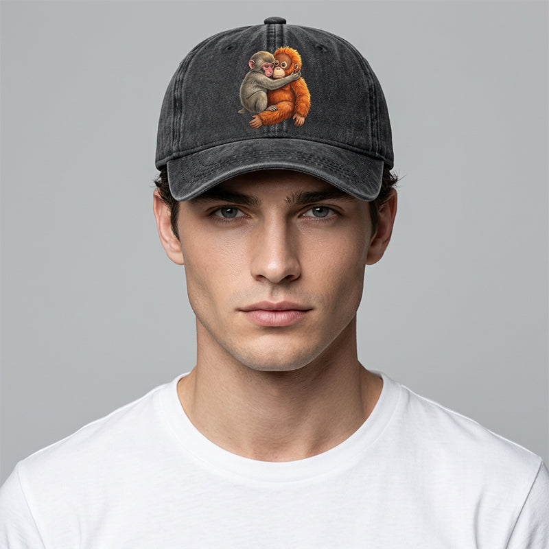 ⏳Limited-time 50% off⏰Vintage Cute Animal Print Baseball Cap🐵🧢