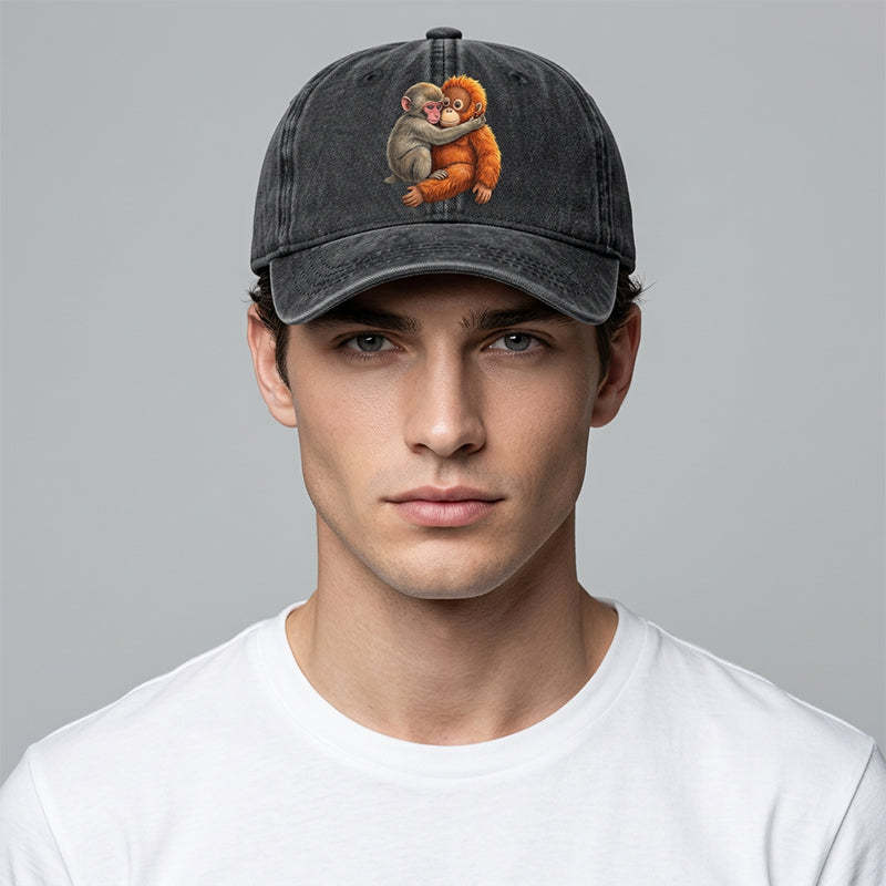 ⏳Limited-time 50% off⏰Vintage Cute Animal Print Baseball Cap🐵🧢