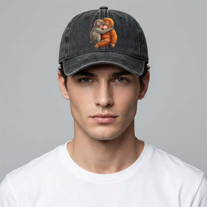 ⏳Limited-time 50% off⏰Vintage Cute Animal Print Baseball Cap🐵🧢