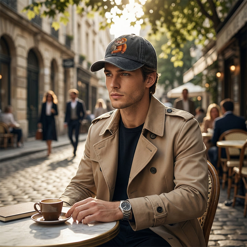 ⏳Limited-time 50% off⏰Vintage Cute Animal Print Baseball Cap🐵🧢