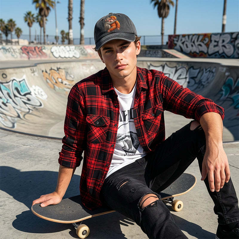 ⏳Limited-time 50% off⏰Vintage Cute Animal Print Baseball Cap🐵🧢