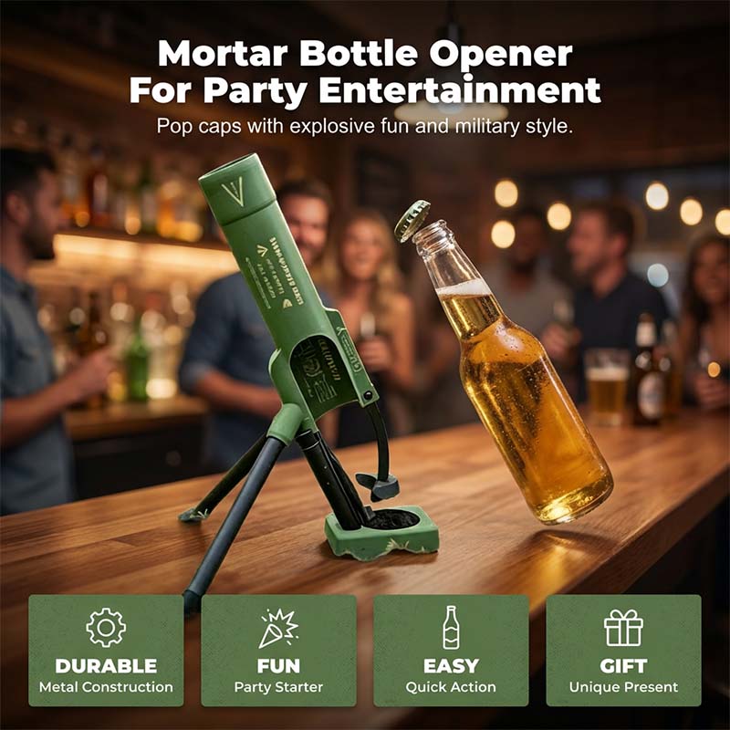 Mortar-Shaped Bottle Opener