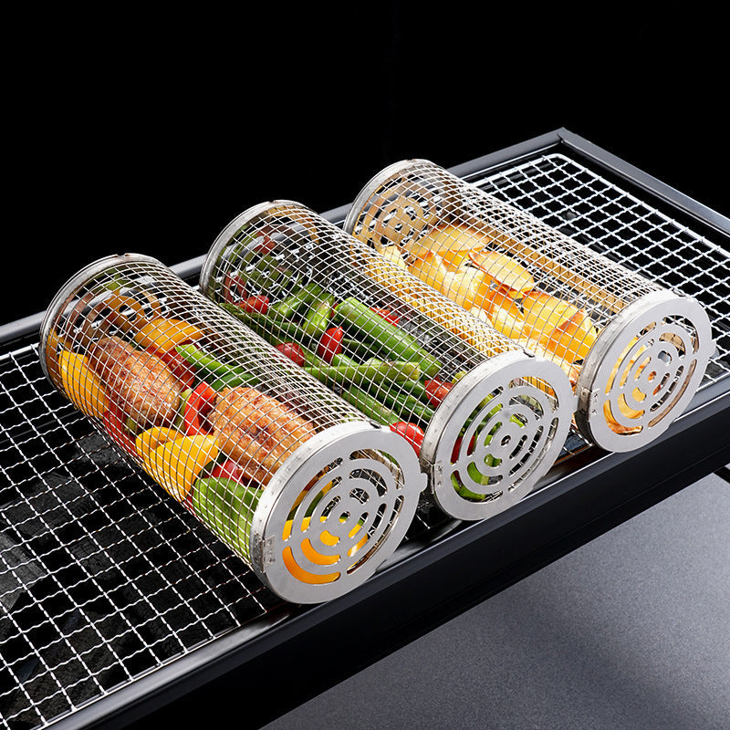 Rolling Grill Basket