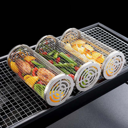 Rolling Grill Basket