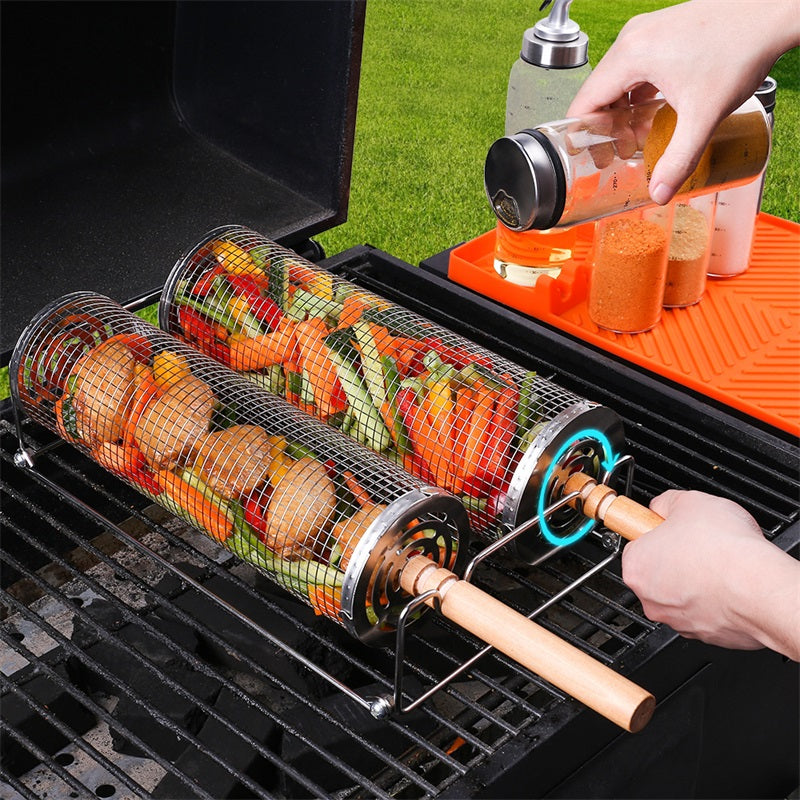 Rolling Grill Basket