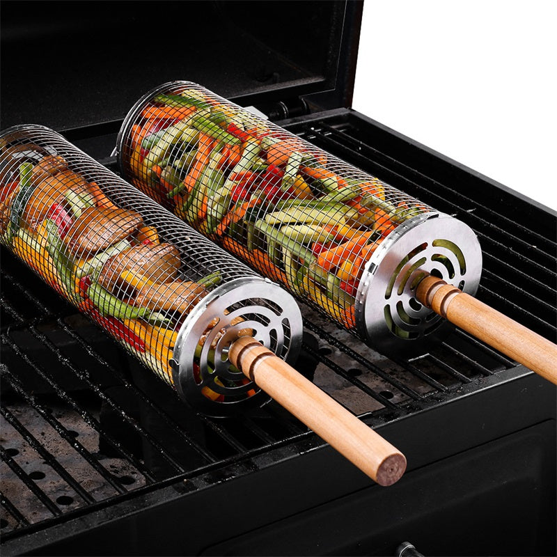 Rolling Grill Basket