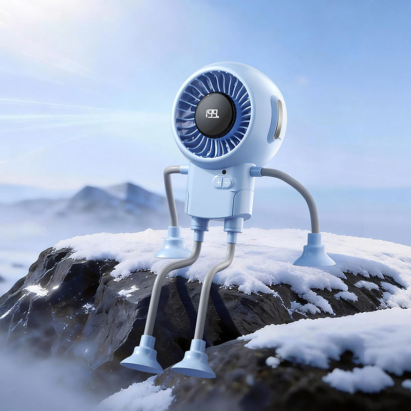 🥳SUMMER HOT SALE 🔥Multi-Functional Robot Fan with Suction Cups