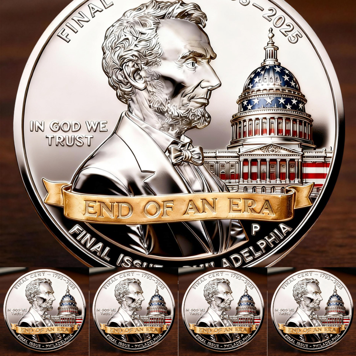 🏆New Year 50% OFF-THE FINAL CENT 1793–2025 · END OF AN ERA Coin