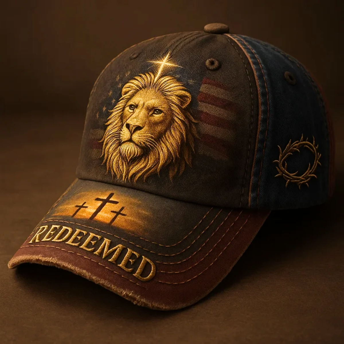 🦁 Redeemed – Lion of Judah Christian Hat