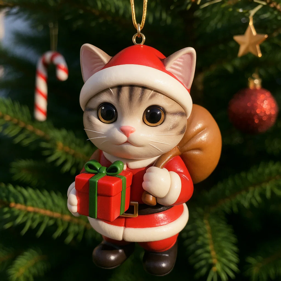 🎁Holiday Promotions! 🎅Santa Claus Animal Christmas Ornament