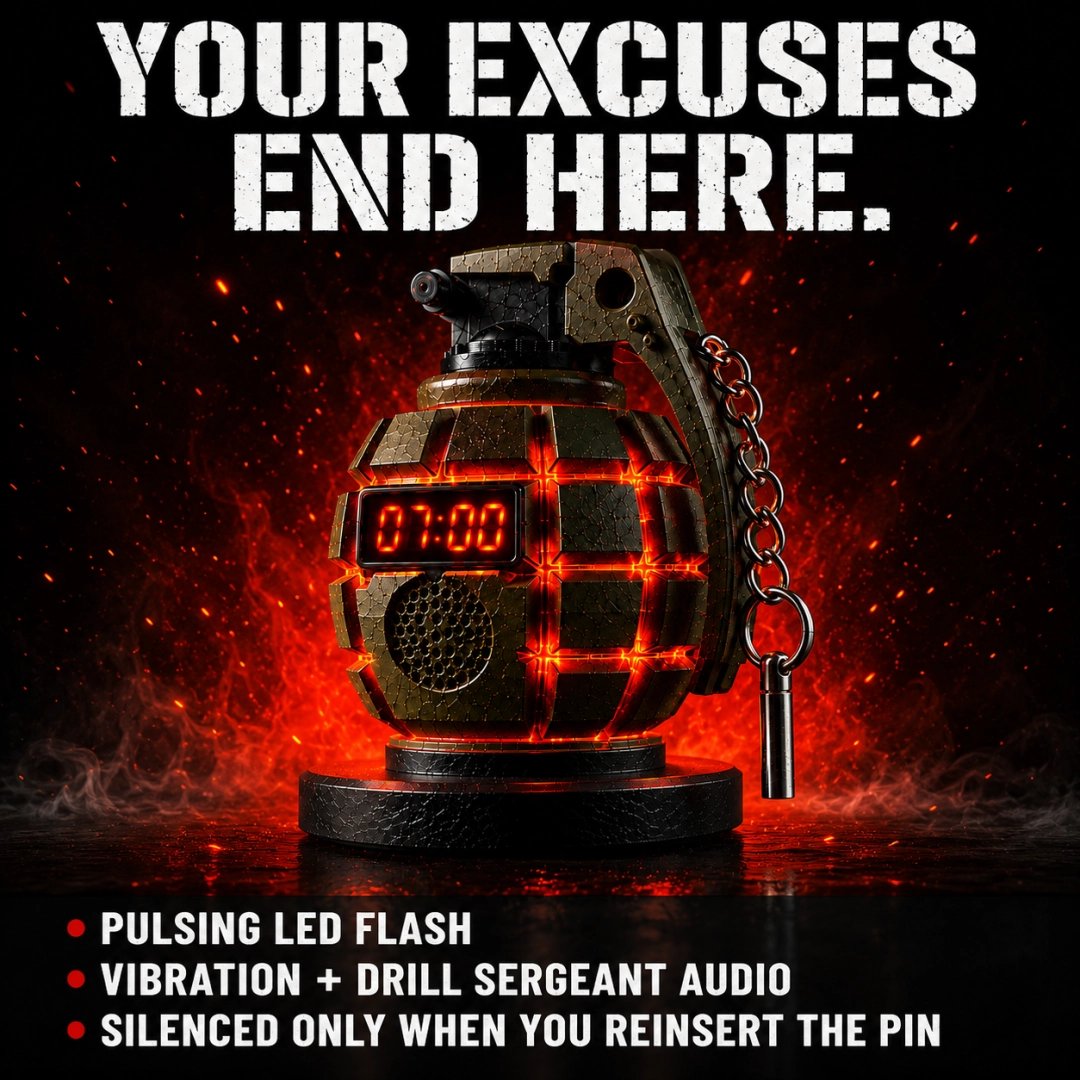 Tactical Grenade Alarm Clock