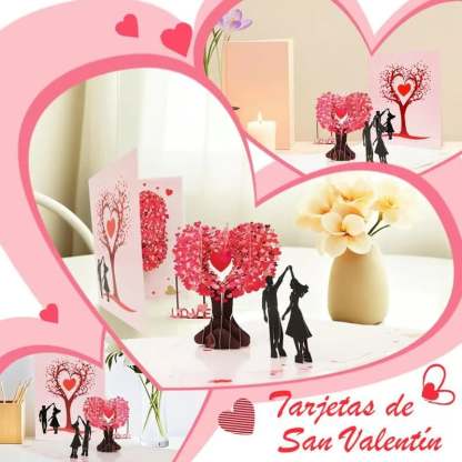 3D Pop-Up Valentine's Day & Anniversary Love Tree Greeting Card