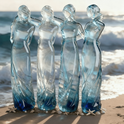 🔥LAST DAY 50% OFF🌊Sisters by My Side, Celebrates Friendships Three Sisters Sculpture