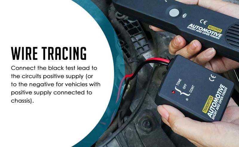 Automotive Electrical Open&Short Finder Circuit Tester,Tone Generator Cable Wire Breaker Fault Finder