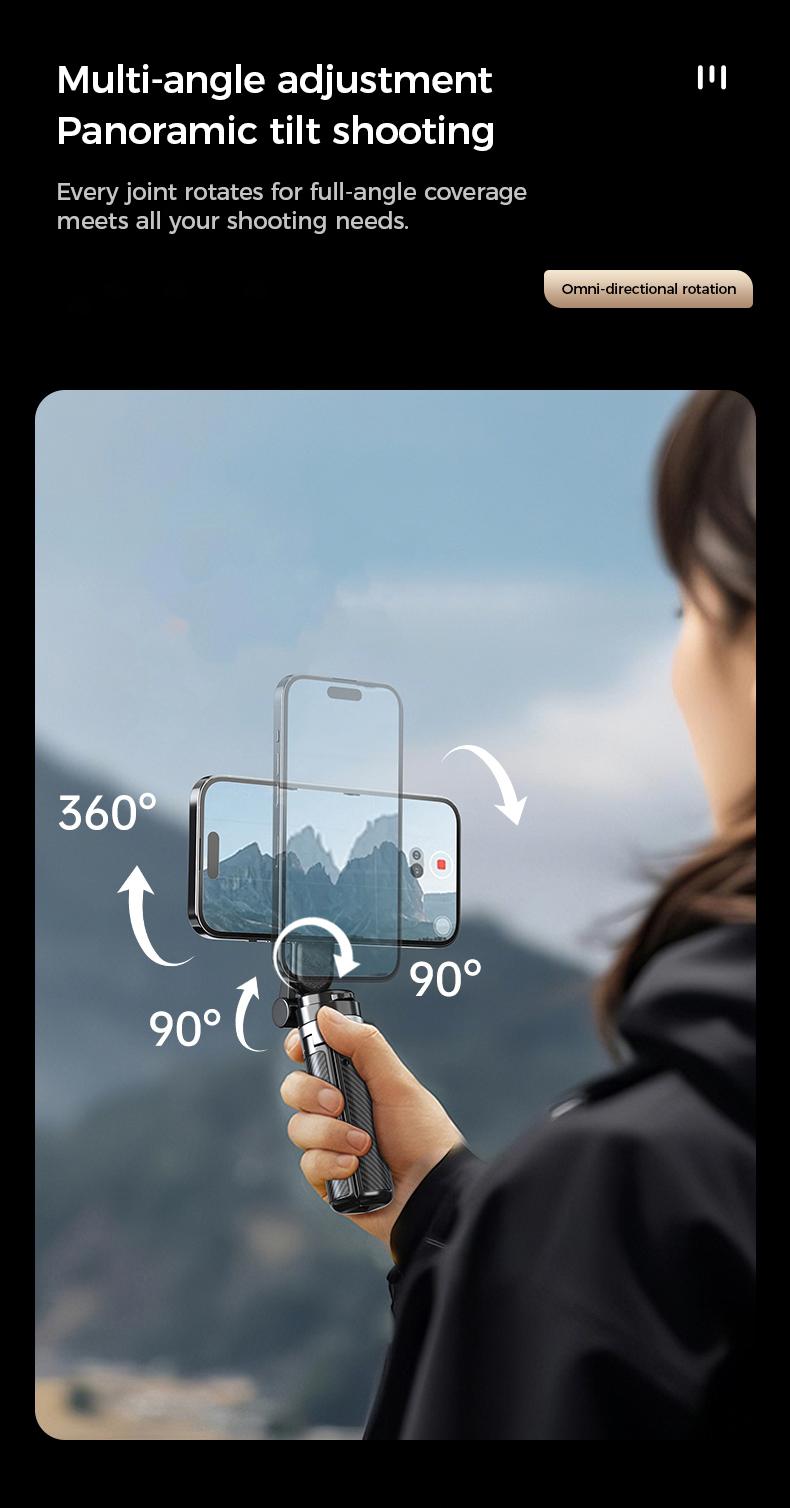 4-in-1 Multifunctional 360&deg; Rotation Magnetic Selfie Stick