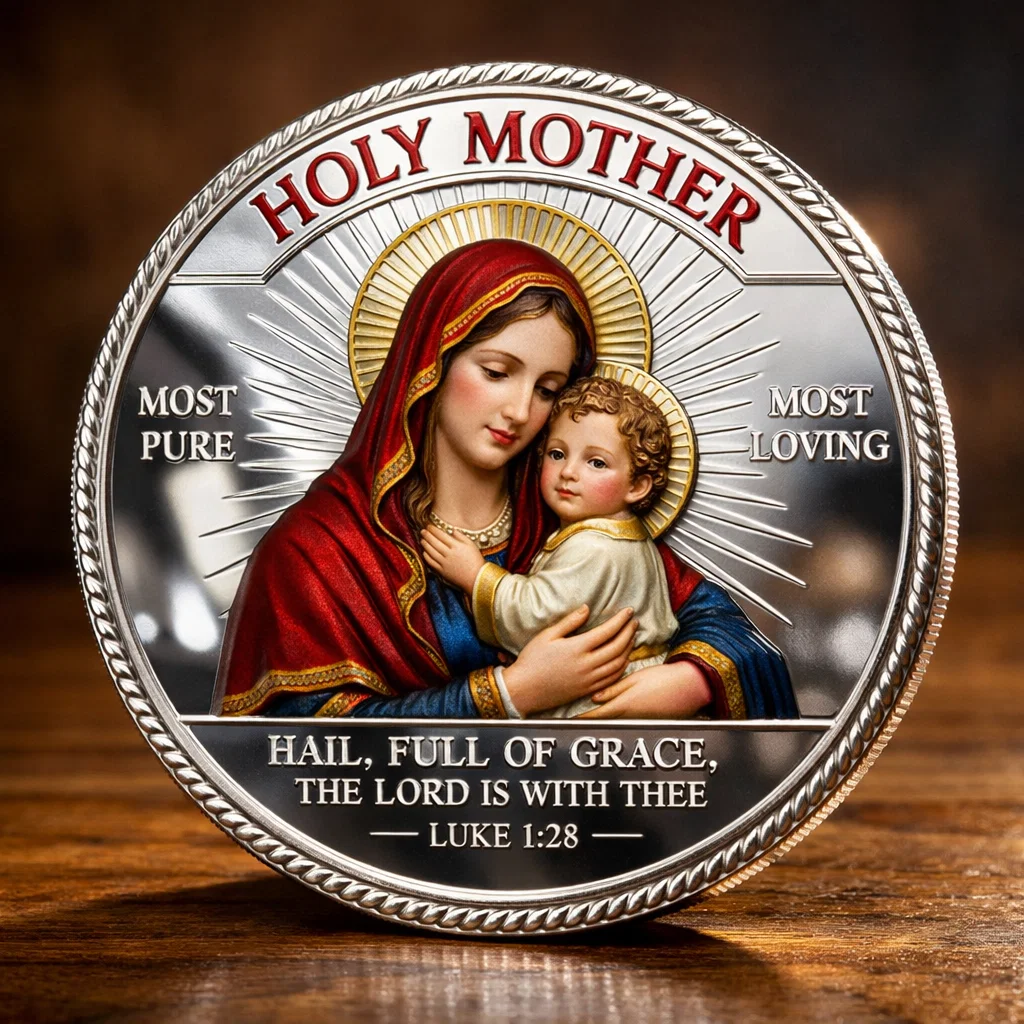 ✝️New Year 50% OFF — Holy Mother – Under Her Protection Commemorative Coin