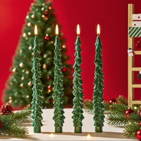 Christmas Tree Flameless Tapers Candles Remote Control LED Candles