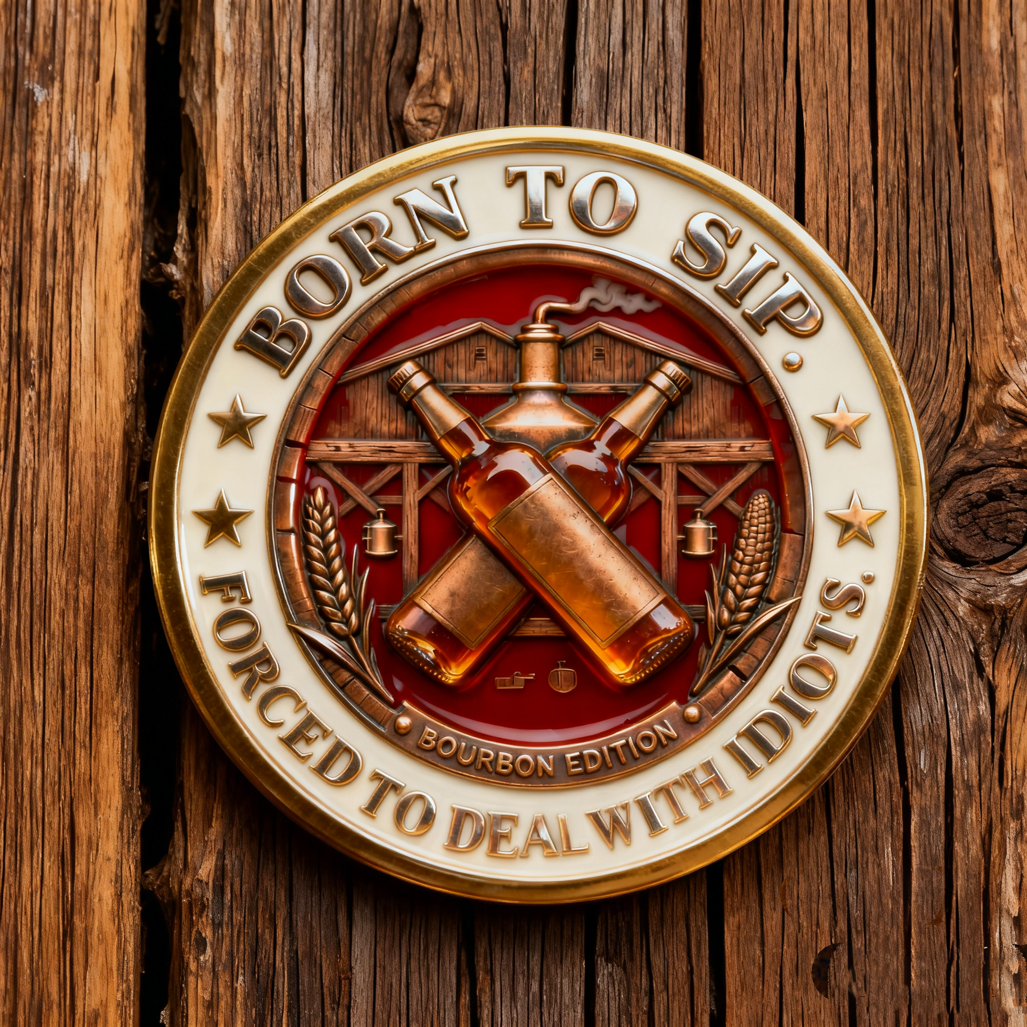 🔥Cyber Monday 50% OFF - Bourbon Fixes Almost Everything—Idiots Not Include Commemorative Coin