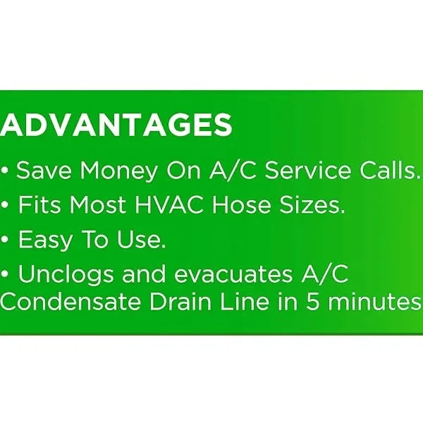 ❄️ AC Drain Line Cleaner Adapter — Rapid PVC Unclogging Tool