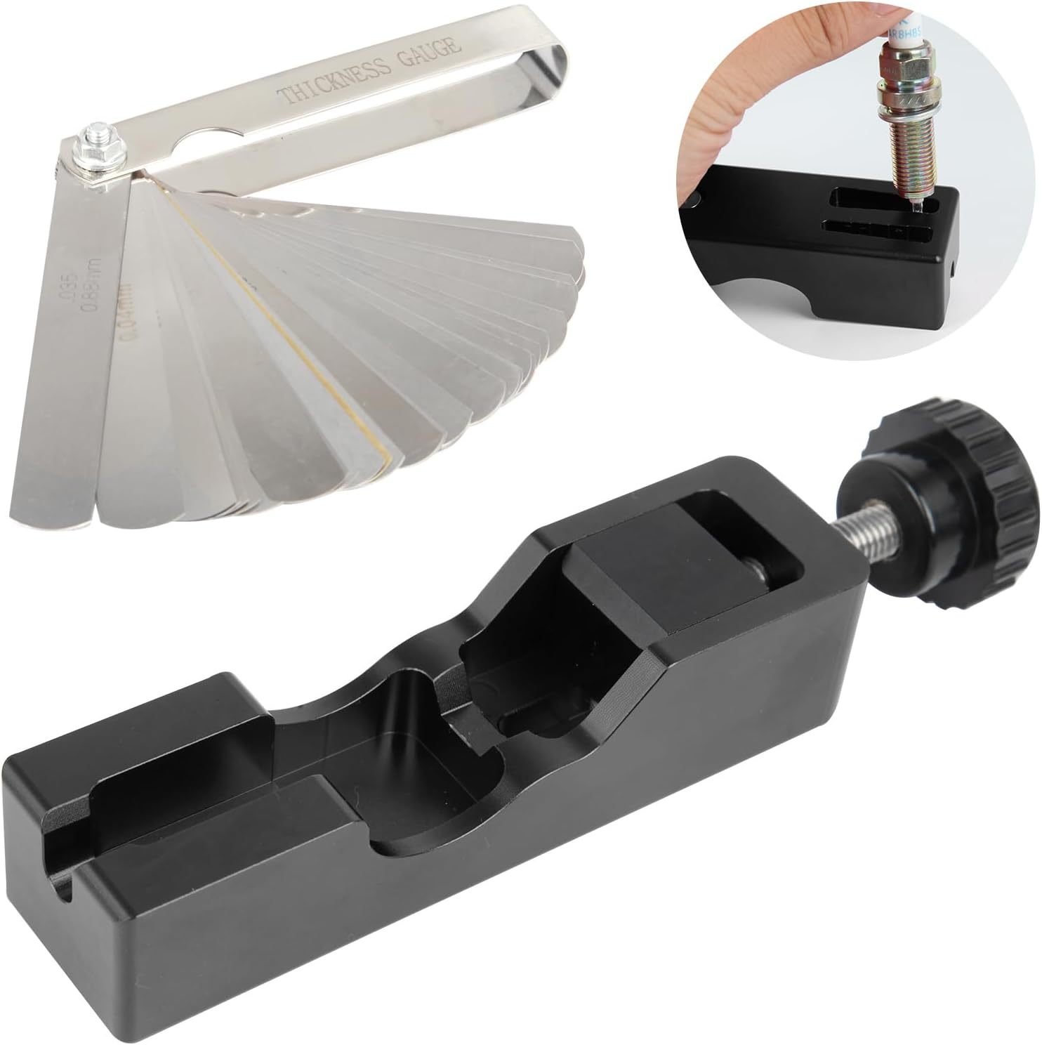🔥LAST DAY 50% OFF - 🛠️Spark Plug Gap Tool with Feeler Gauge