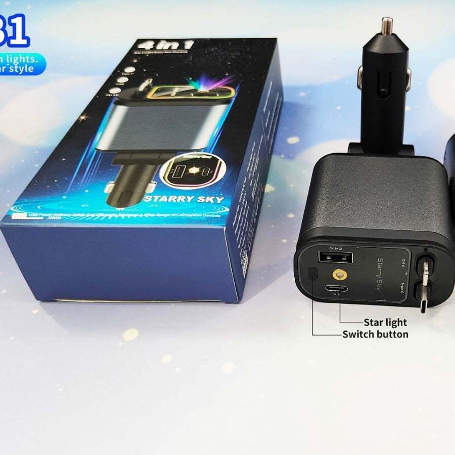 4-in-1 Car Phone Charger