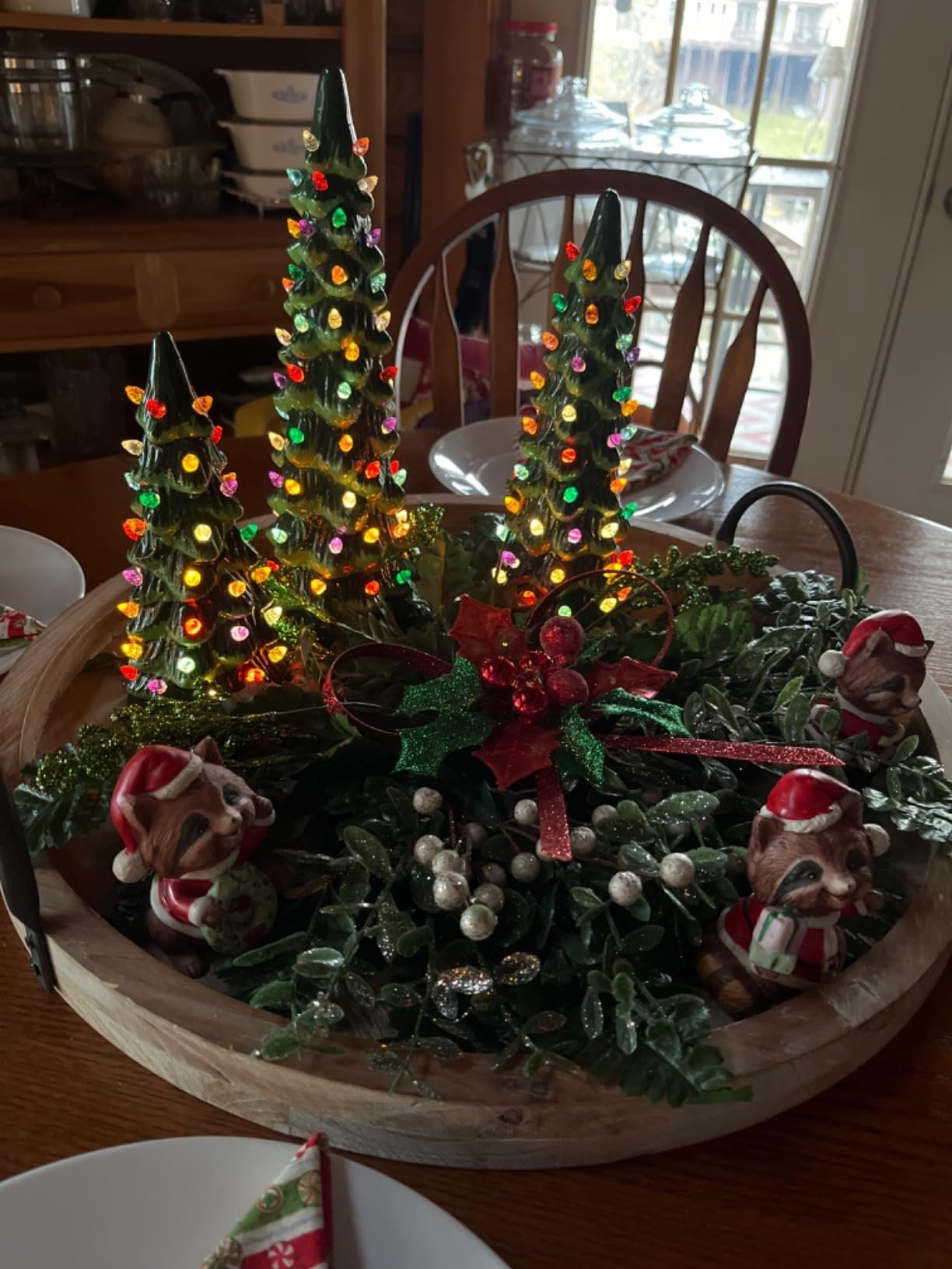 🔥HOT SALE - Retro Hand-Painted Tabletop Christmas Trees🎄