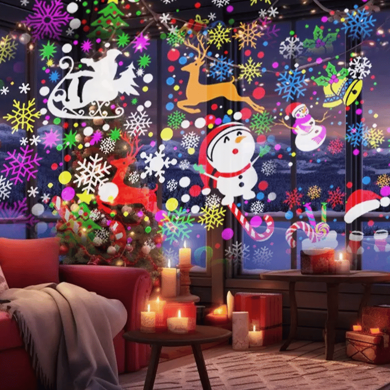Last Day 50% OFF🎅LED Christmas Projection Lamp-16 Patterns of Pure Holiday Magic!🎄✨