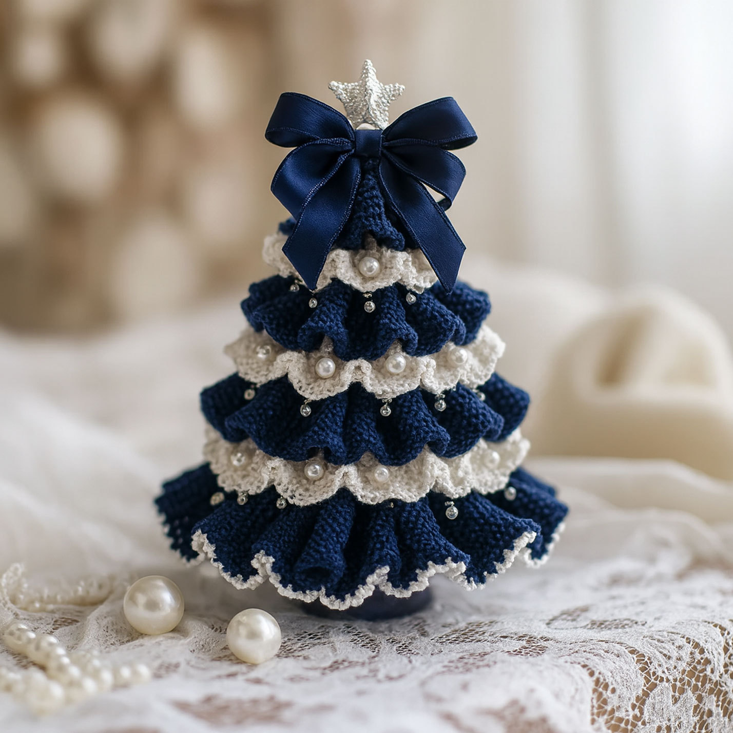 DIY Crochet Christmas Tree Kit – Handmade Holiday Decoration Set