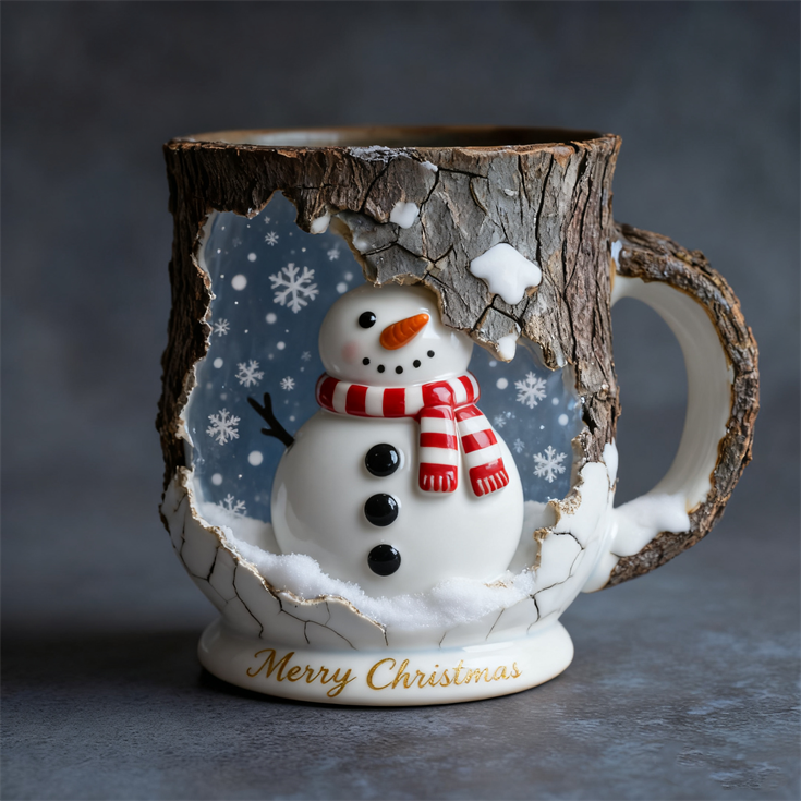 Christmas Themed Mugs Collection