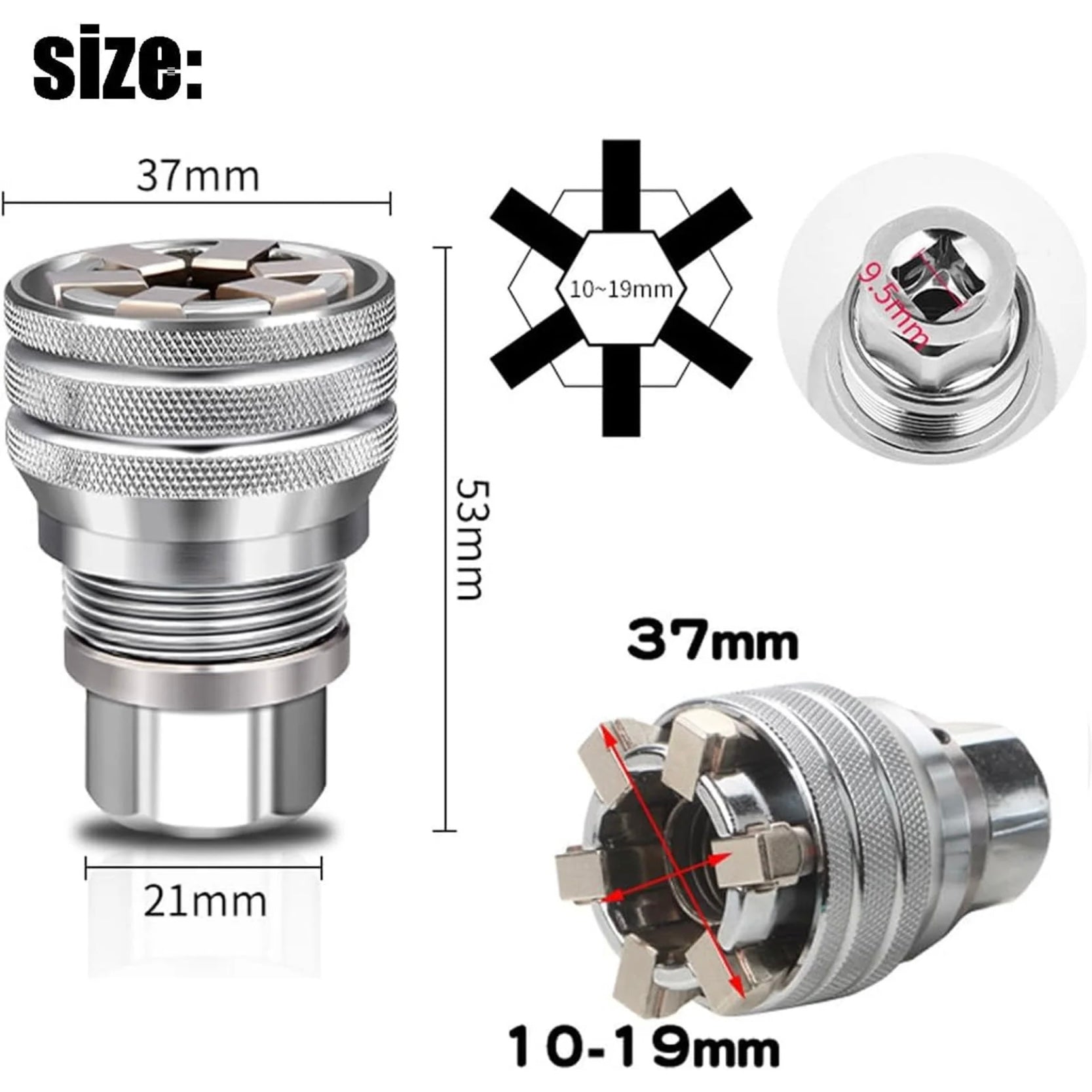 Multi-function Universal Socket Wrench Tool