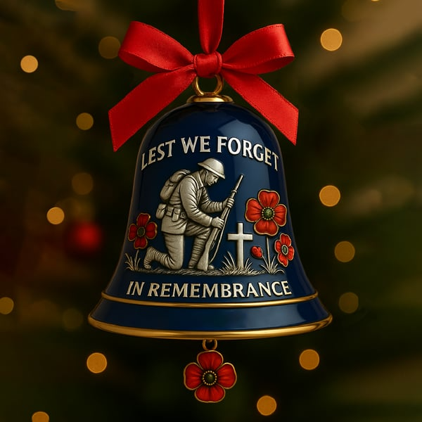 ⏰Last 4 hours Sale: Save 49%-🌹Heroes Never Forgotten Remembrance bell